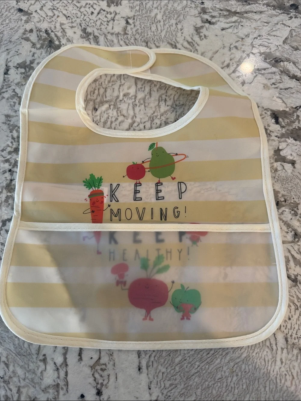 Long sleeve bib and around the neck bib set